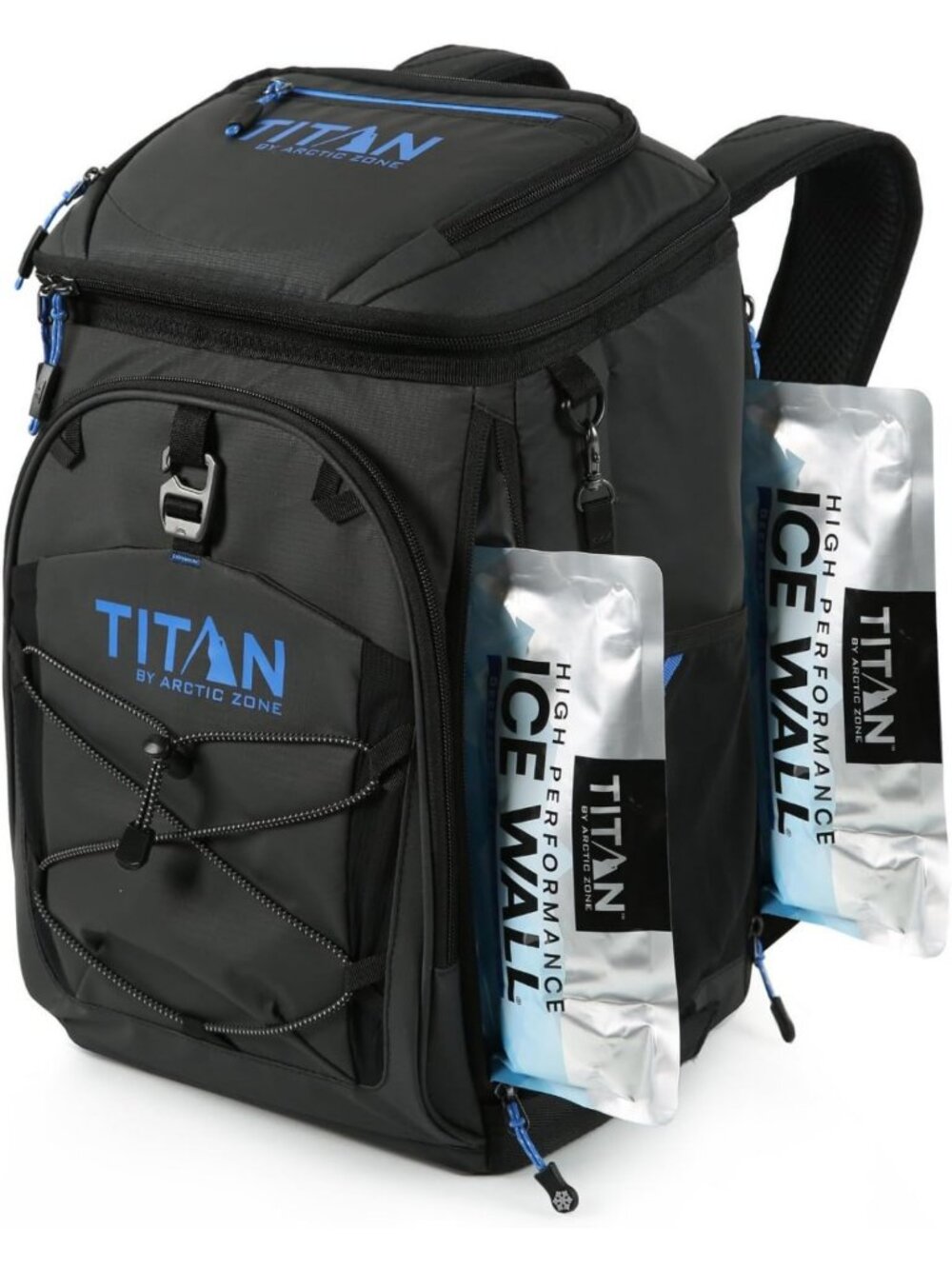 30 Can Backpack Cooler Bag with Ice Packs - Titan Deep Freeze Insulated Design